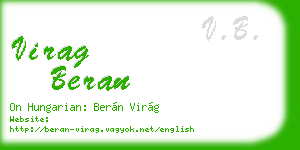 virag beran business card