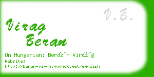 virag beran business card